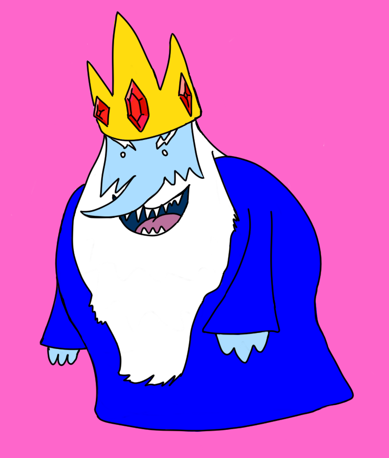 I drew Ice King from Adventure Time