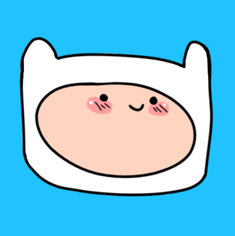 I drew Finn from Adventure Time