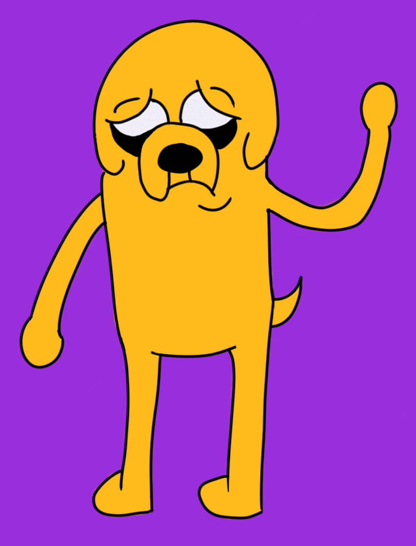 I drew sad Jake from Adventure Time
